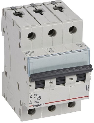 Выключатель автоматический Legrand TX3 6000 3п 25А C 10кА фото Выключатель автоматический Legrand TX3 6000 3п 25А C 10кА картинка